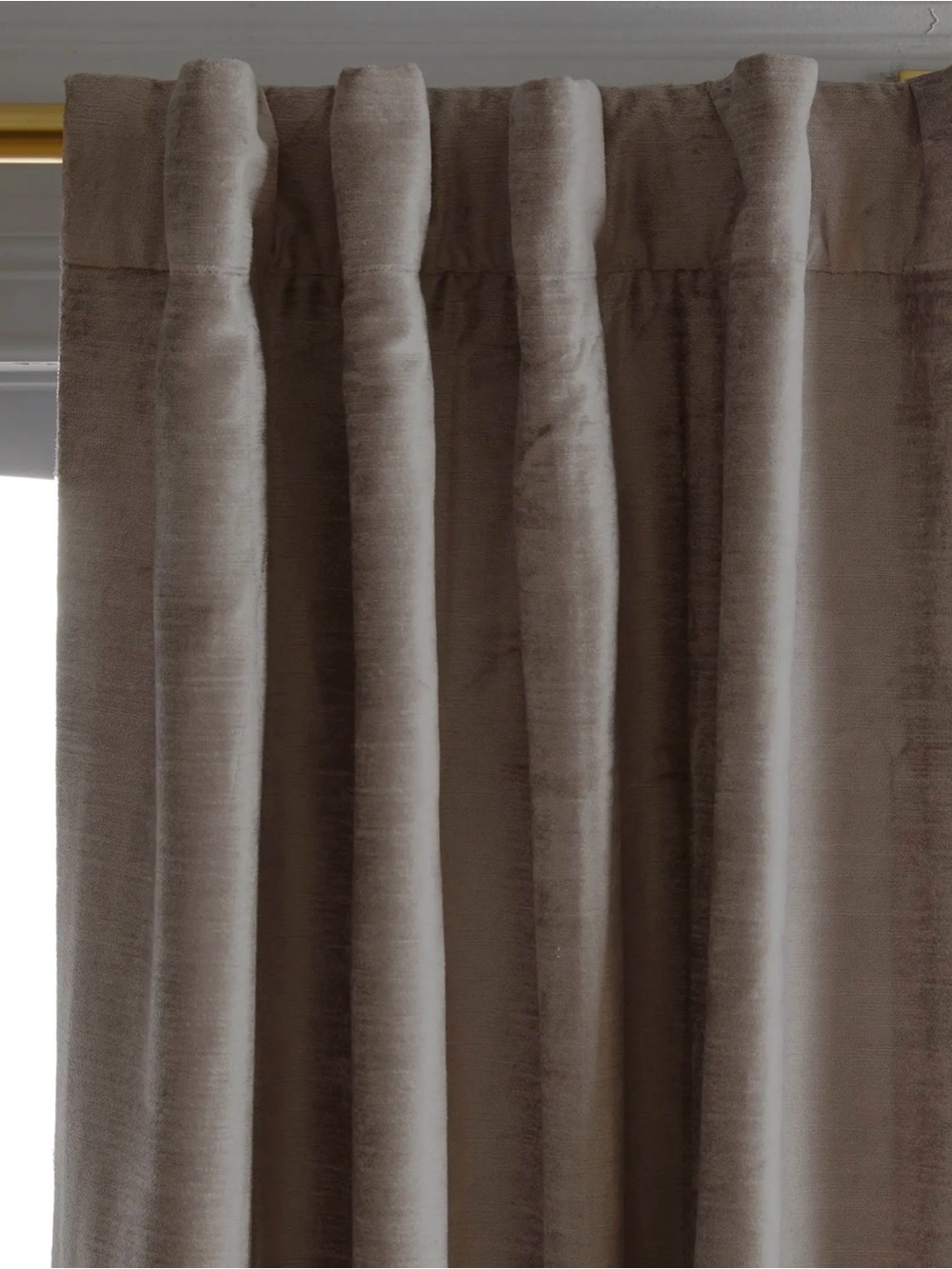 New Quince Luster Velvet Blackout Curtain Silver Light Gray 48 x 84” 1 Panel